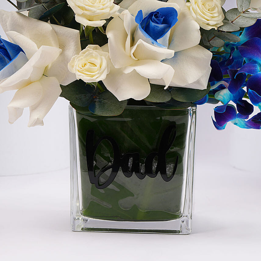 Fathers Day Floral Charm Vase