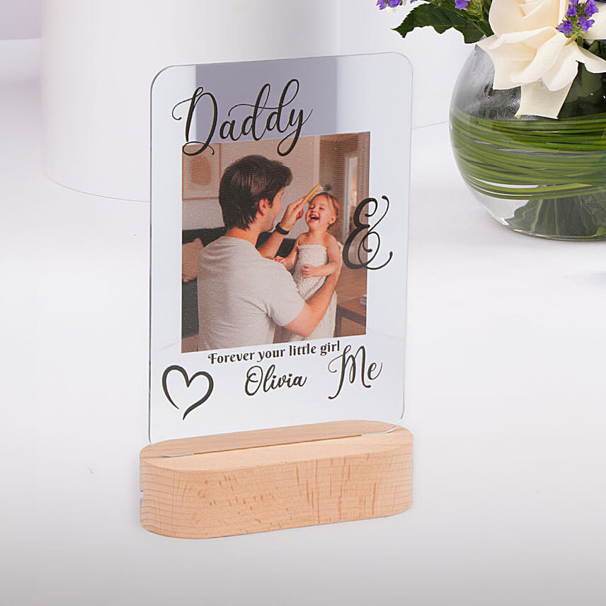 Fathers Day Flowers And LED Lamp