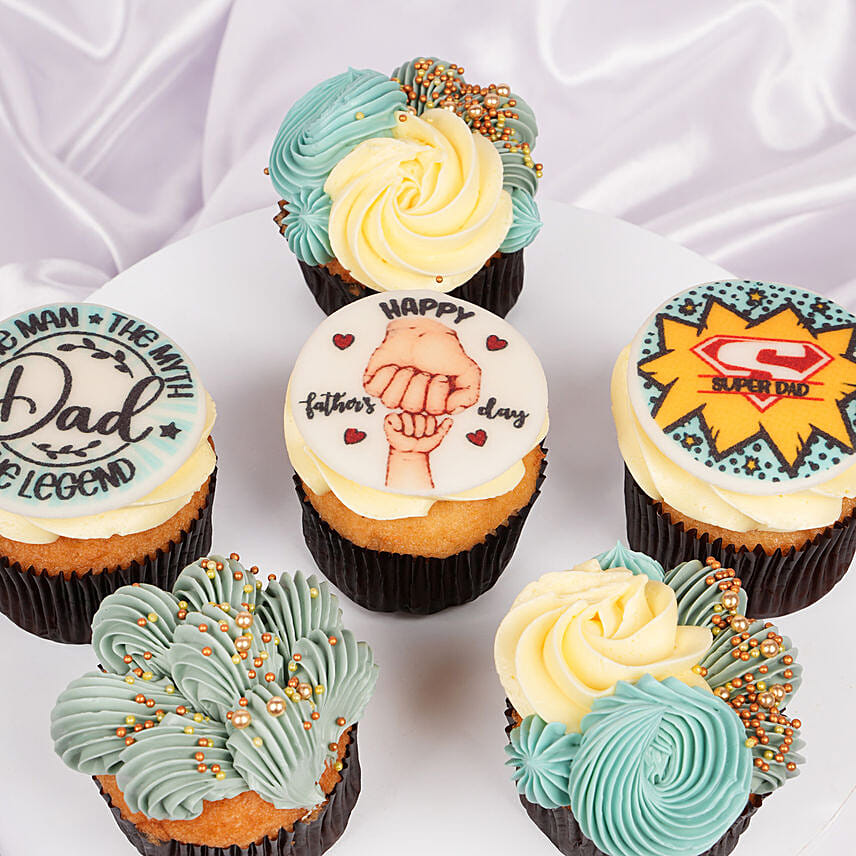 Fathers Day Red Velvet Cupcakes