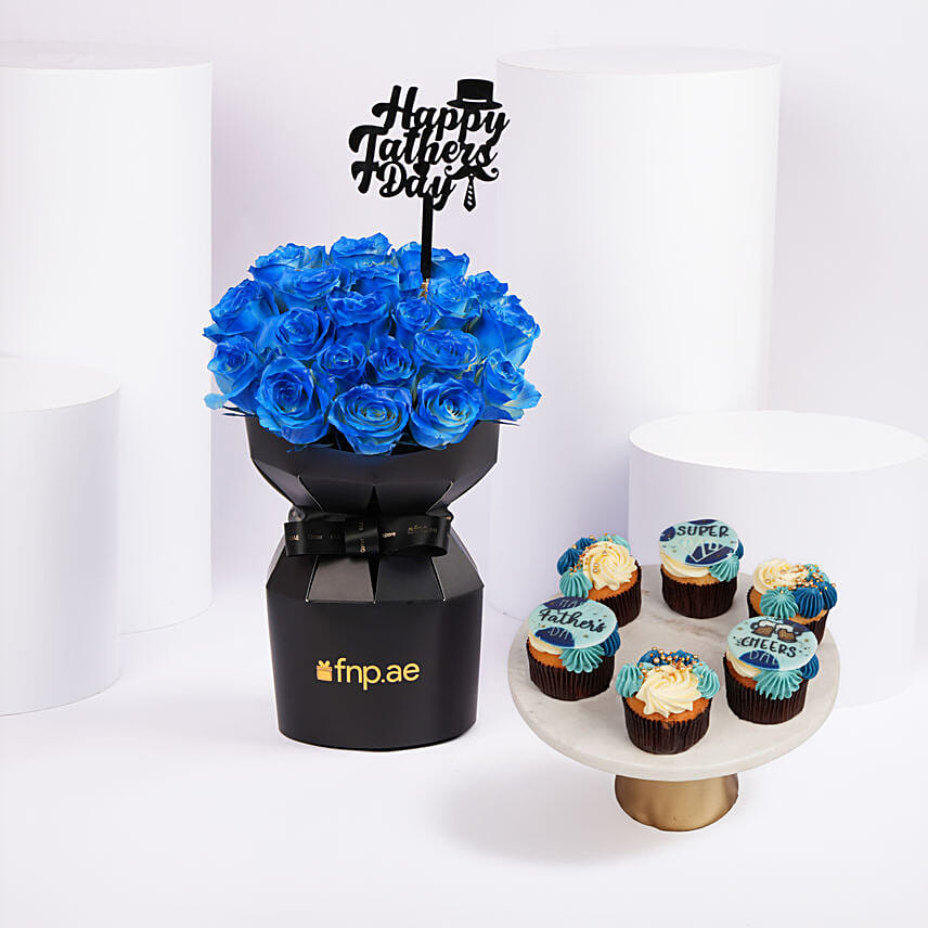 Fathers Day Roses And Cupcakes