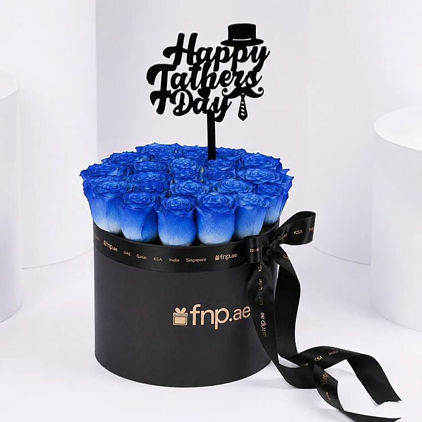 Fathers Day Signature Blue Roses
