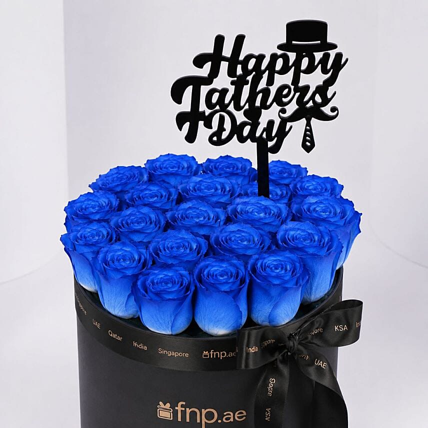 Fathers Day Signature Blue Roses