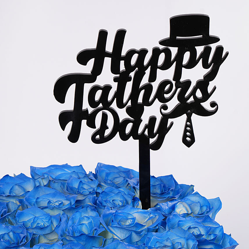 Fathers Day Signature Blue Roses
