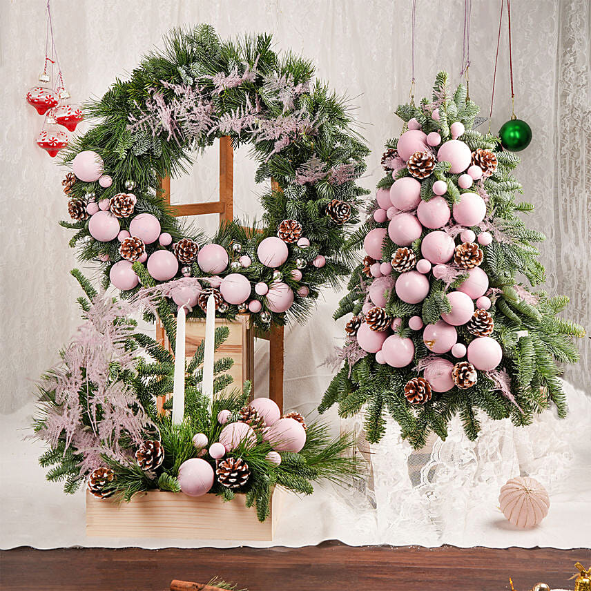 Festive Trio of Flower Beauty Arrangement