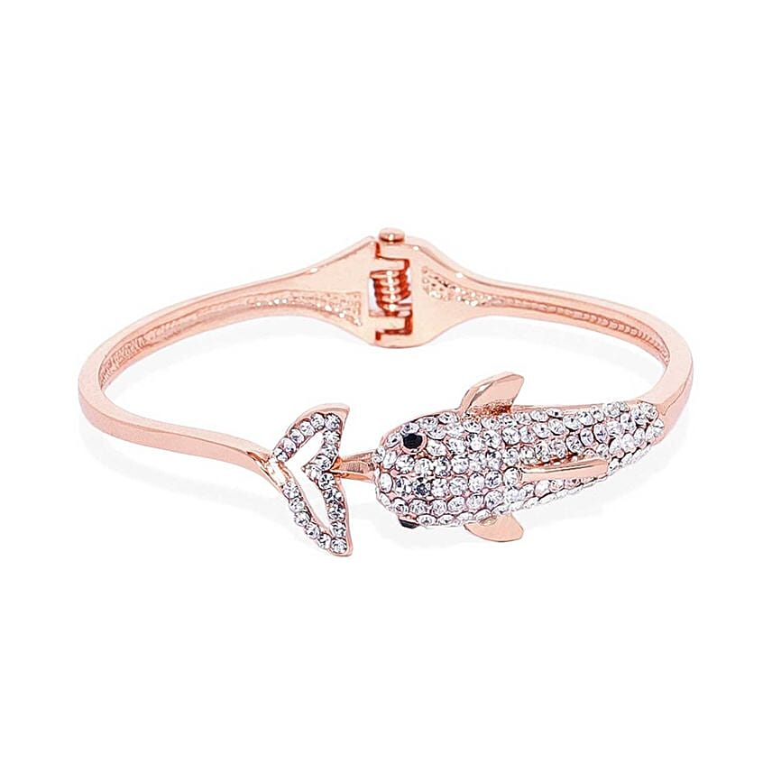 Fish Design Stone Studded Bracelet