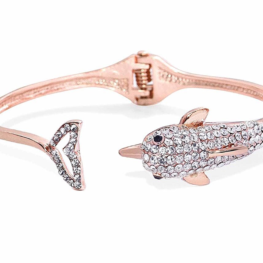 Fish Design Stone Studded Bracelet