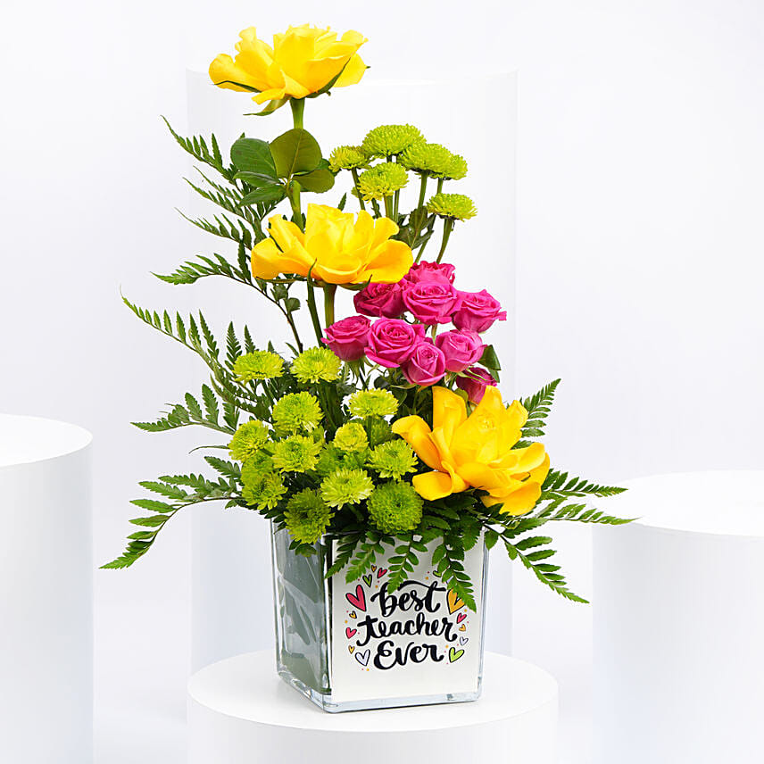 Flowers Arrangement For Teacher