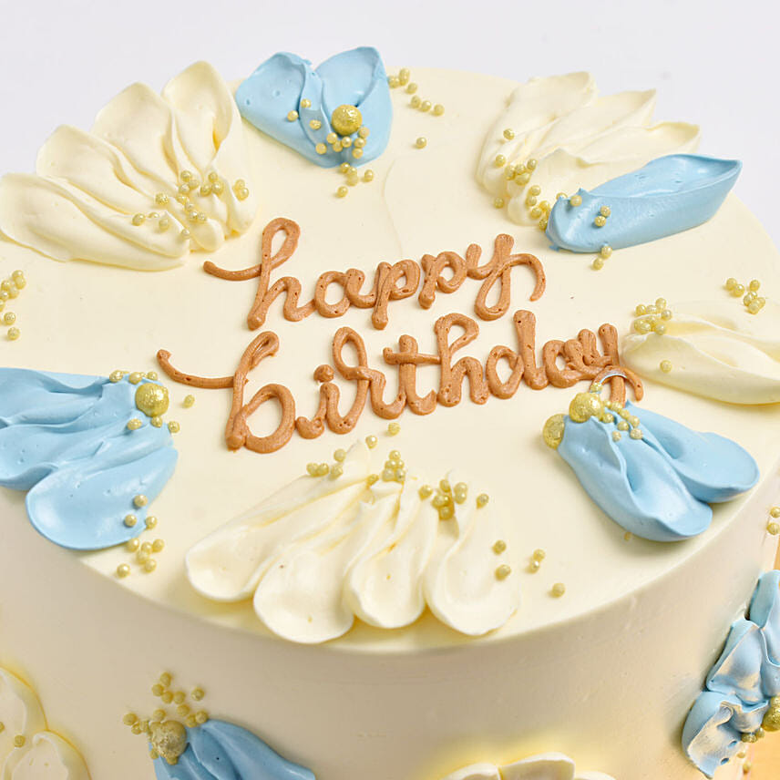 Fnp Special Birthday Red Marble Cake