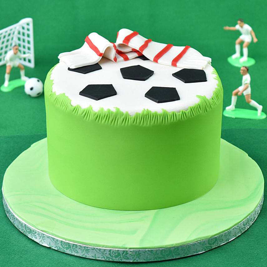 Football Fan Red Velvet Cake