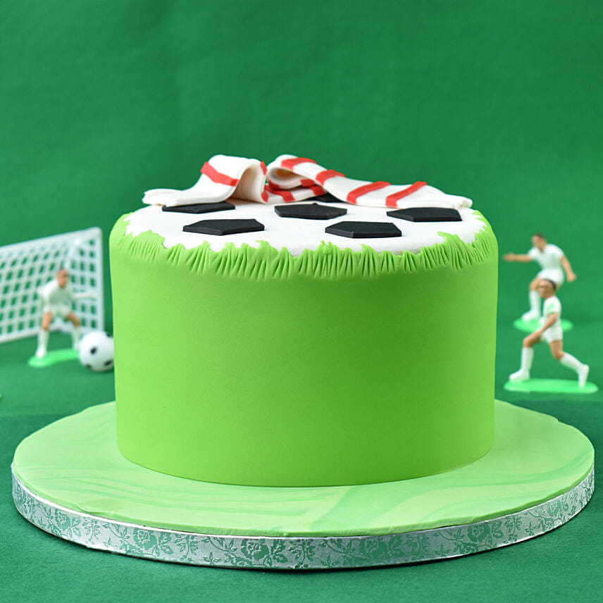 Football Fan Red Velvet Cake
