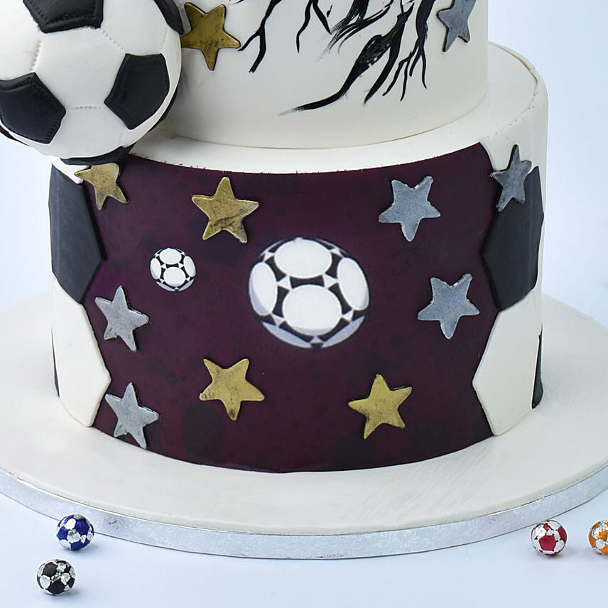 Football Fiesta Designer Marble Cake