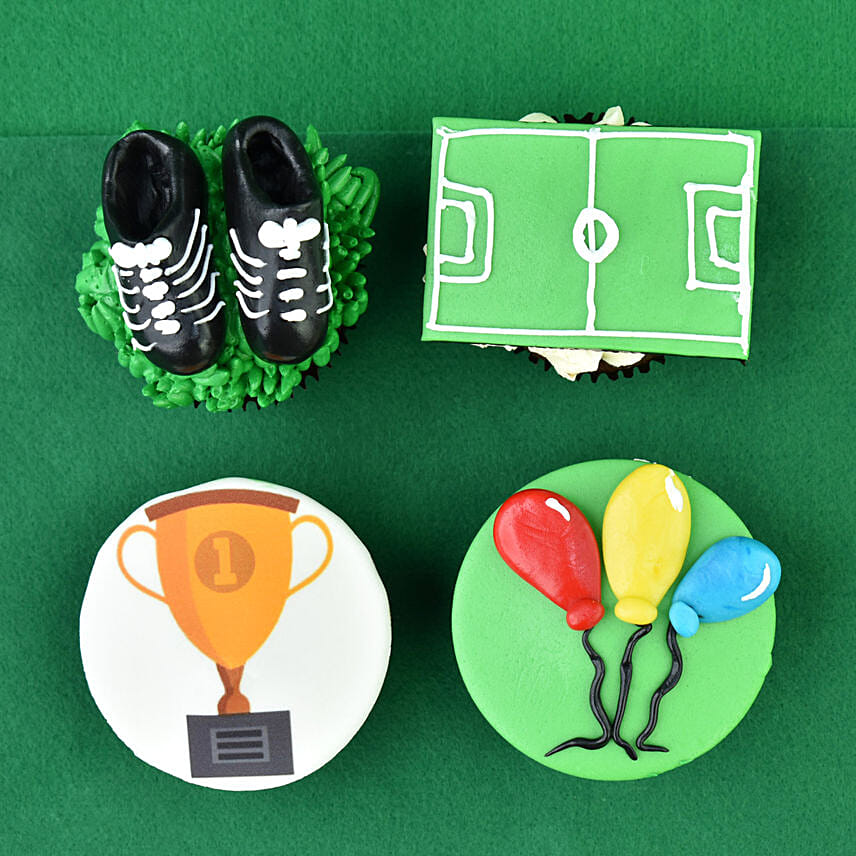 Football Love Cupcakes