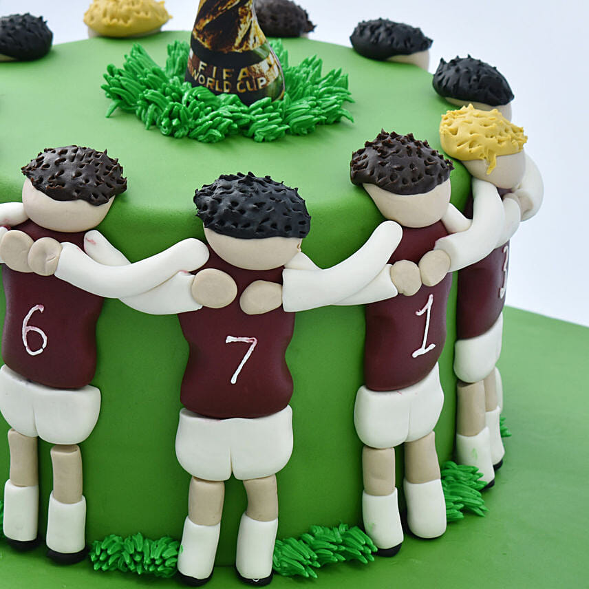 Football Team Designer Marble Cake
