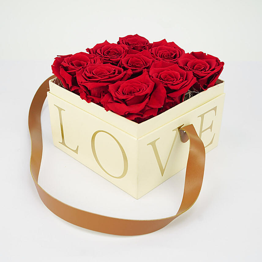 Forever Rose in Love Box