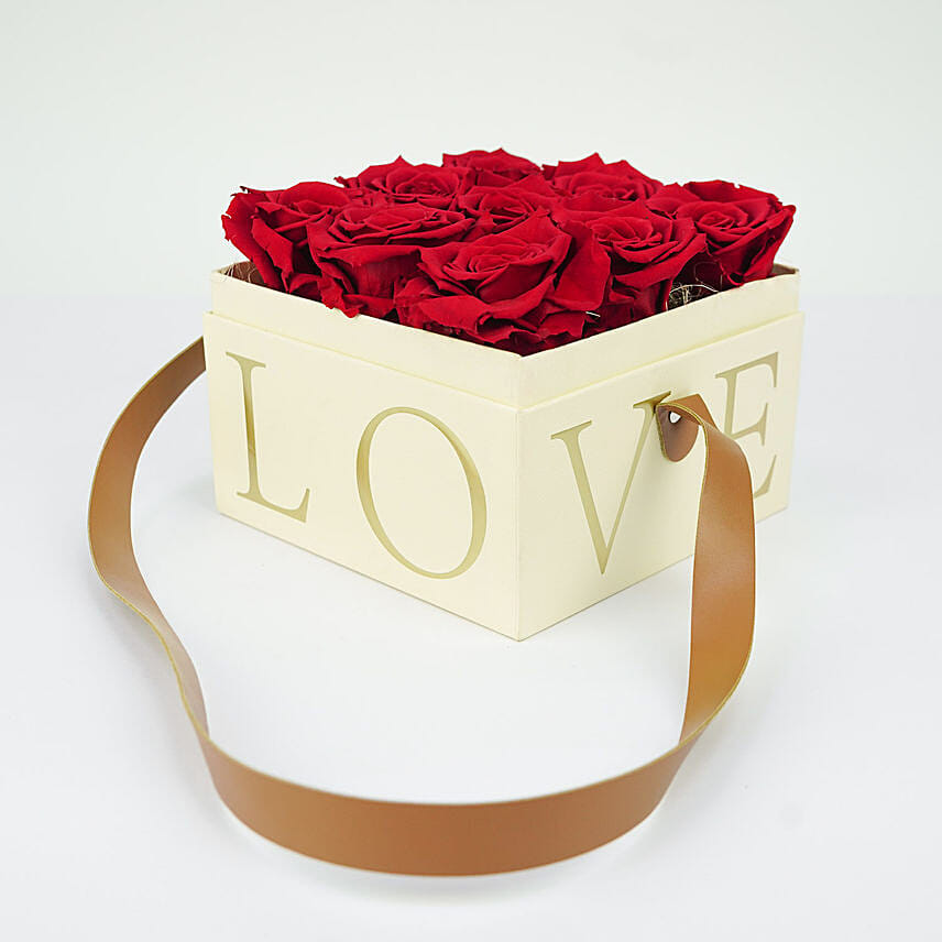 Forever Rose in Love Box