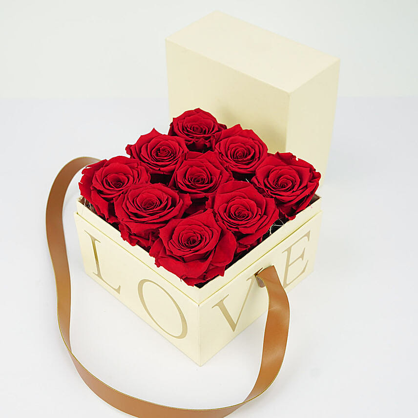 Forever Rose in Love Box