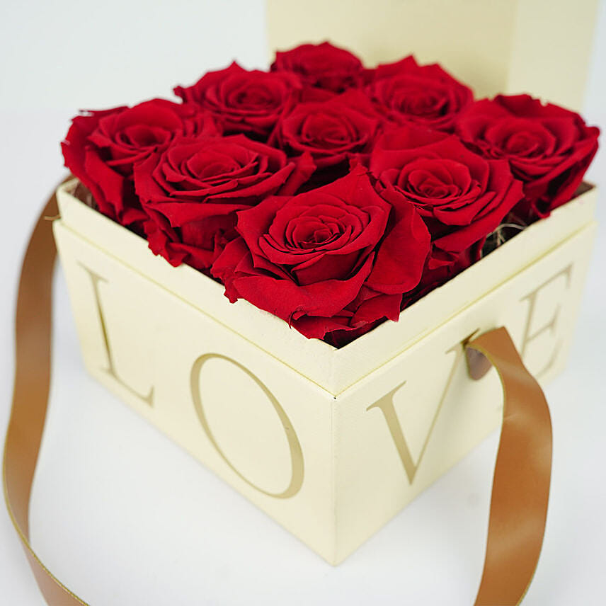 Forever Rose in Love Box