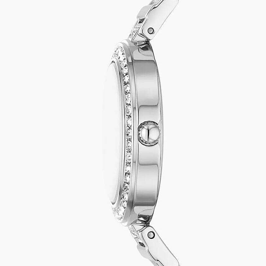 Fossil Blue Mother of Pearl Watch Gift Basker For Her