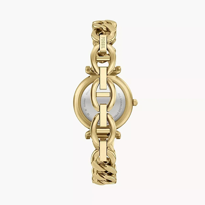 Fossil Gold Tone Watch Gift basket for Her