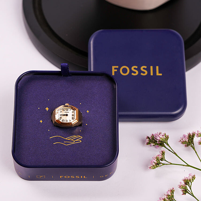 Fossil Watch Ring For Her