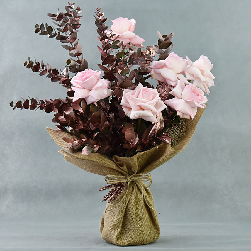 Fragrant Ohara Pink Rose Bouquet