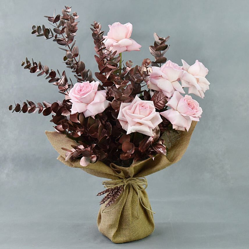 Fragrant Ohara Pink Rose Bouquet