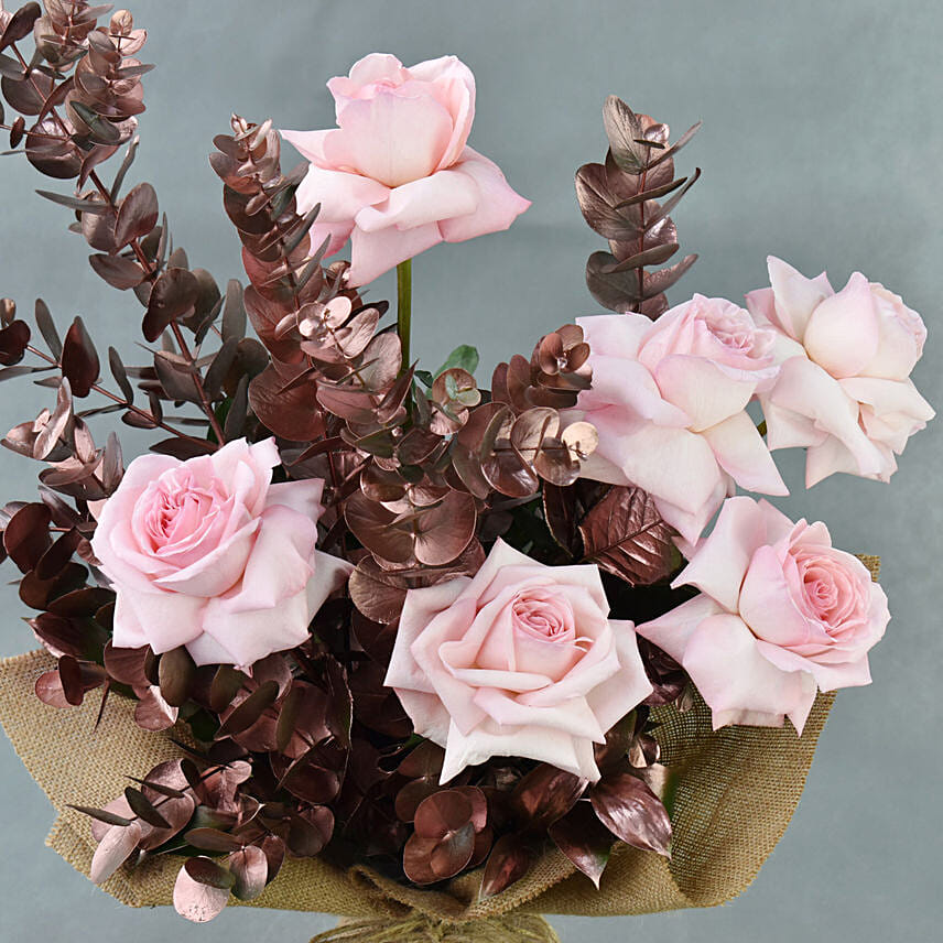 Fragrant Ohara Pink Rose Bouquet