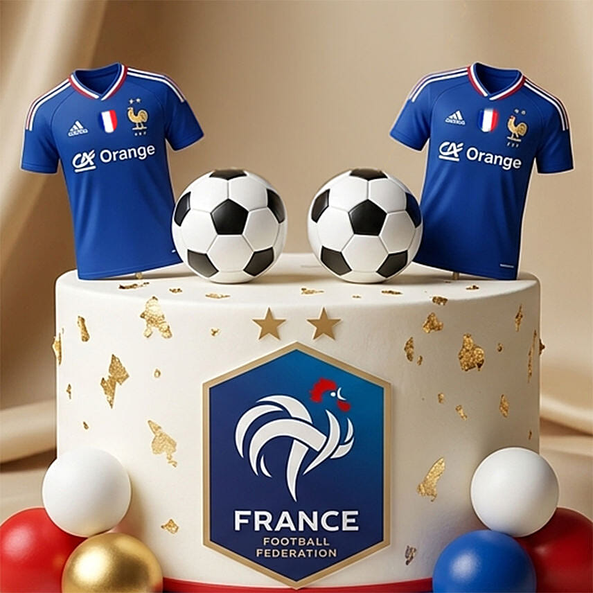 France Team Fan Chocolate Cake 2 Kg