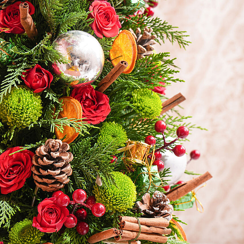 Fresh Flower Christmas Tree