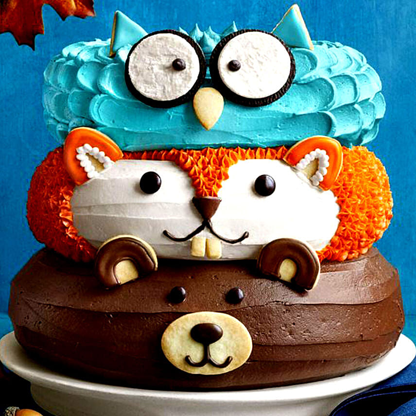 Friendly Creatures Chocolate Cake