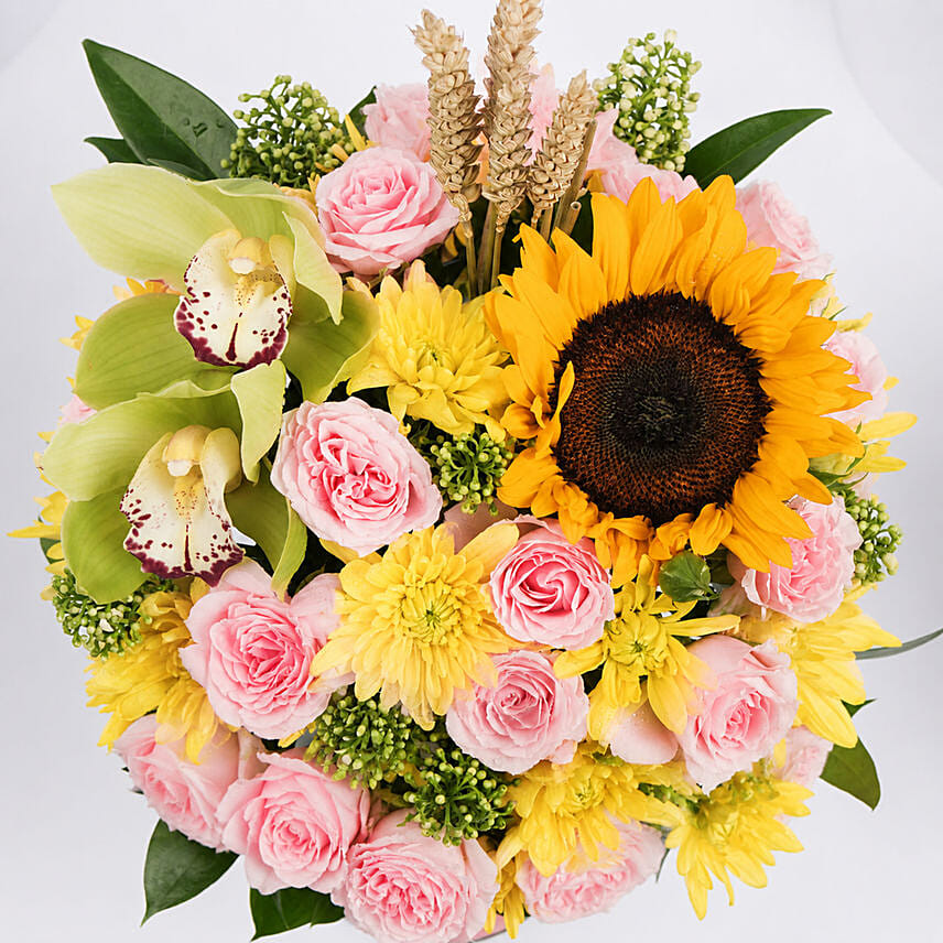 Get Well Soon Message Flowers Arrangement