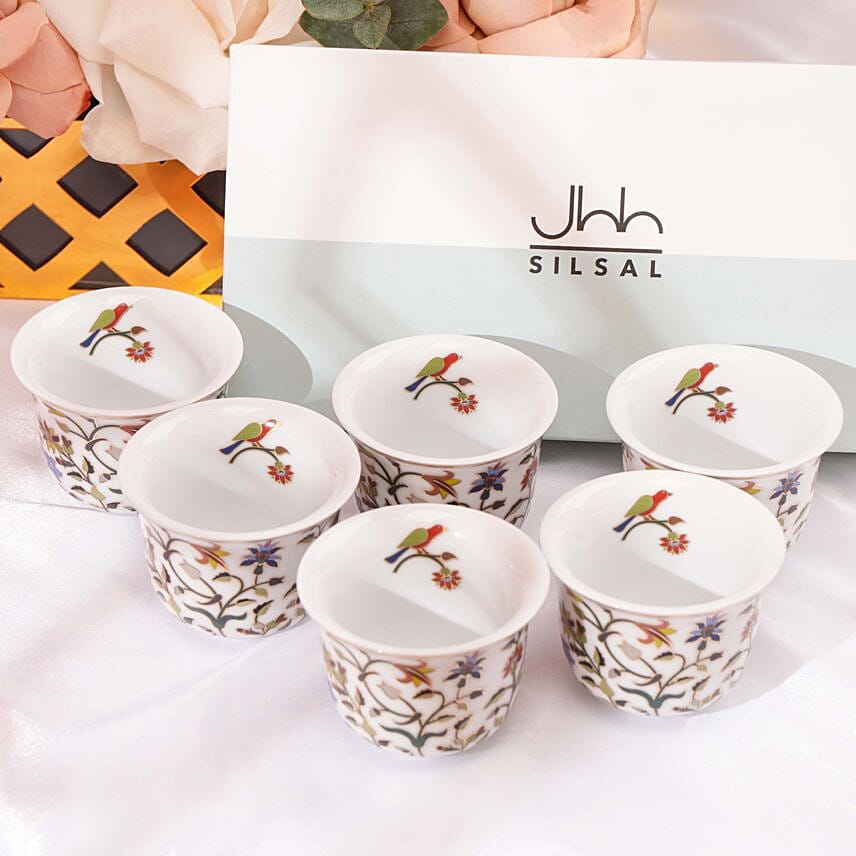 Gift Box Of 6 Majestic Arabic Coffee Cups
