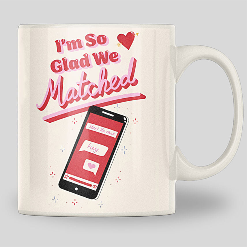 Glad We Matched Mug