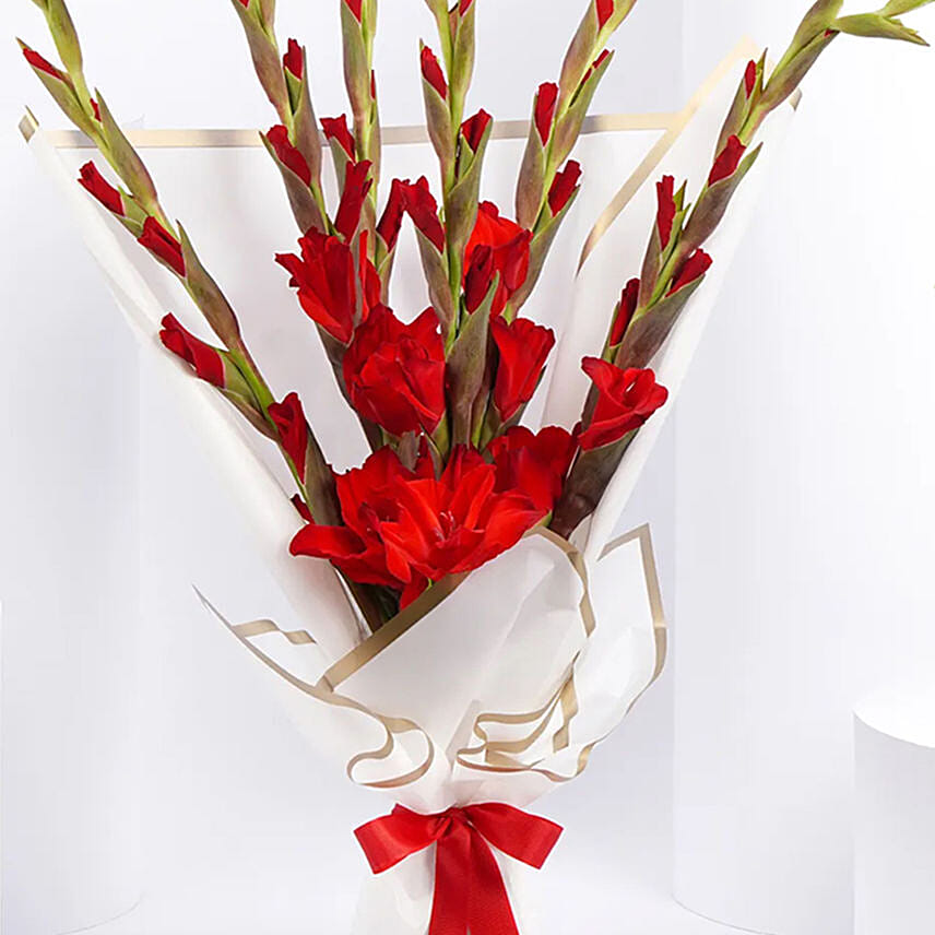 Gladiolus and Personalised Lamp
