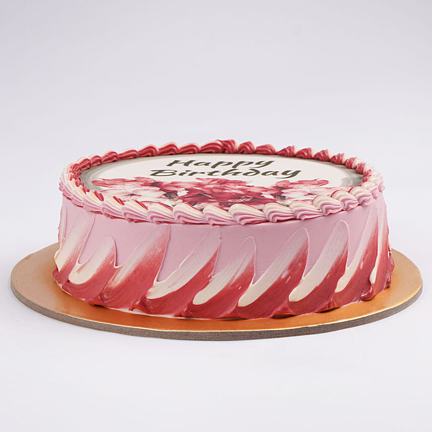 Gladiolus Delight  Red Velvet Half Kg Cake
