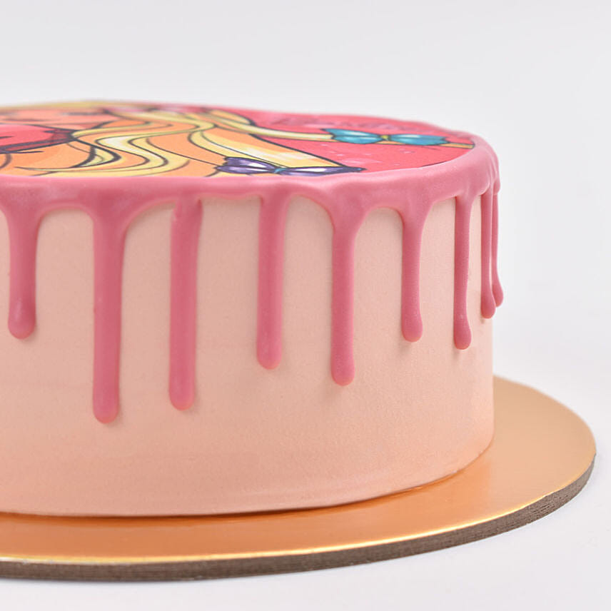 Glamouricious Barbie Red Velvet Cake 4 Portion