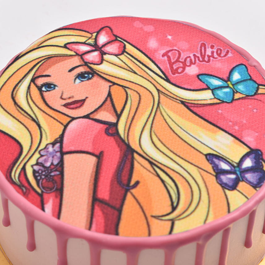 Glamouricious Barbie Vanilla Cake 8 Portion