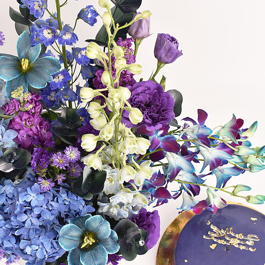 Glazy Royal Imagination Birthday Red Velvet cake With Flower