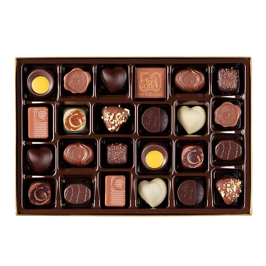 Godiva Gold Rigid Chocolate Box 24 Pcs