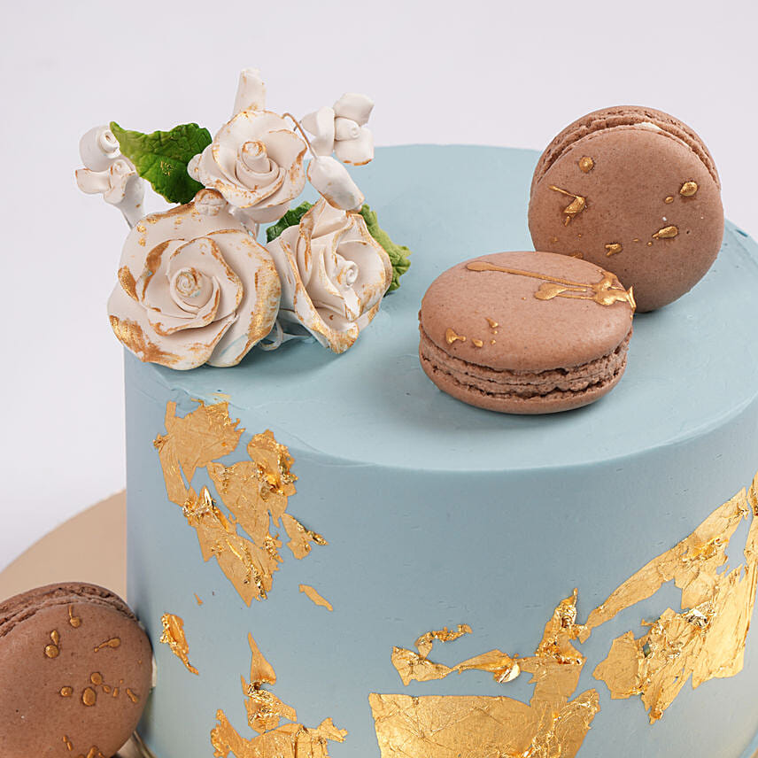 Golden Horizon Retirement Marble Cake