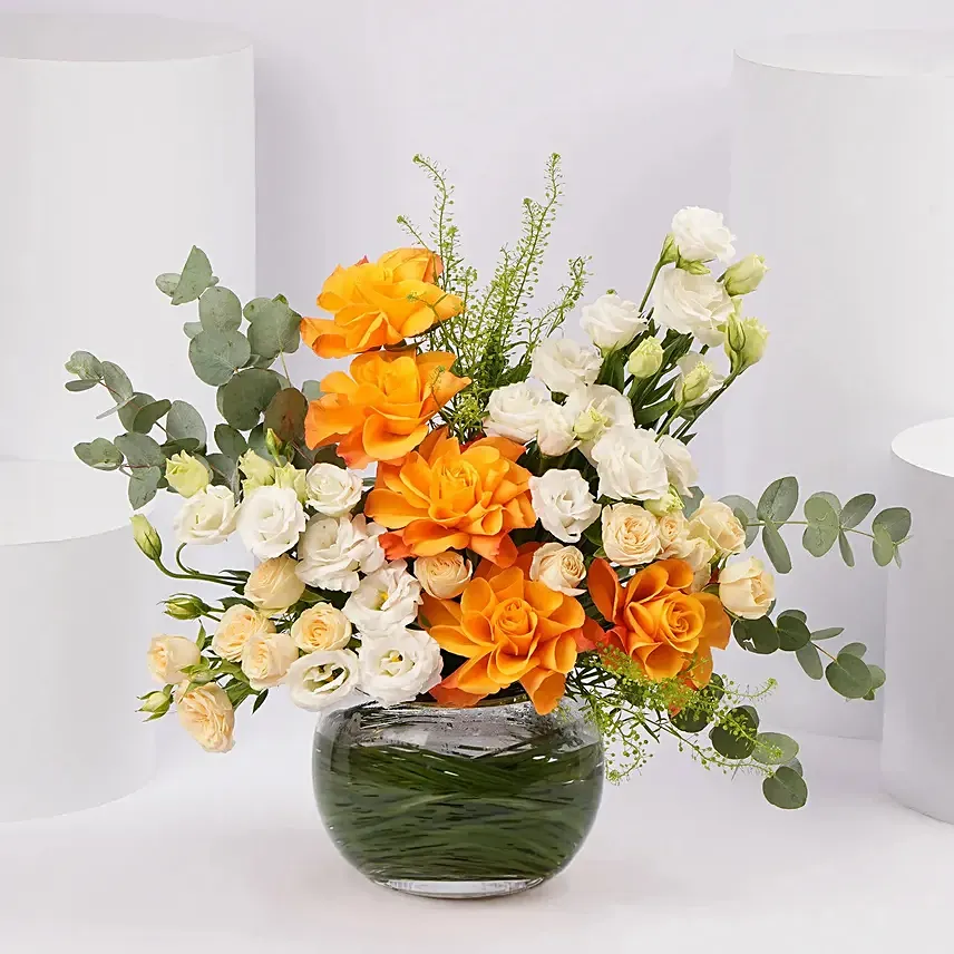 Golden Hour Floral Arrangement