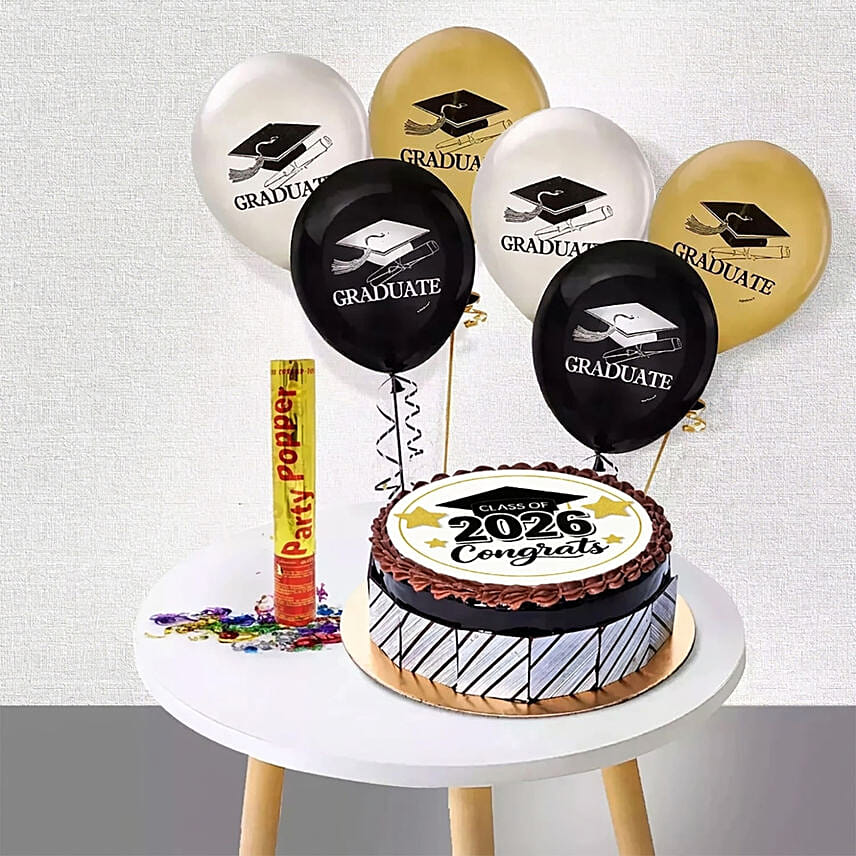 Graduation Celebration Combo With Cake