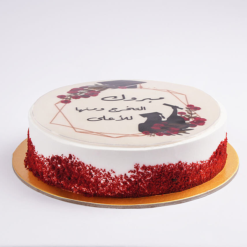 Graduation Red Velvet Cake Half Kg