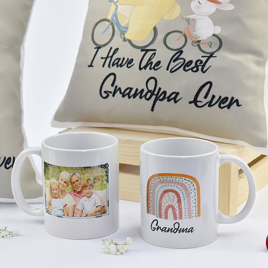 Grandparents Cushion and Mug Combo