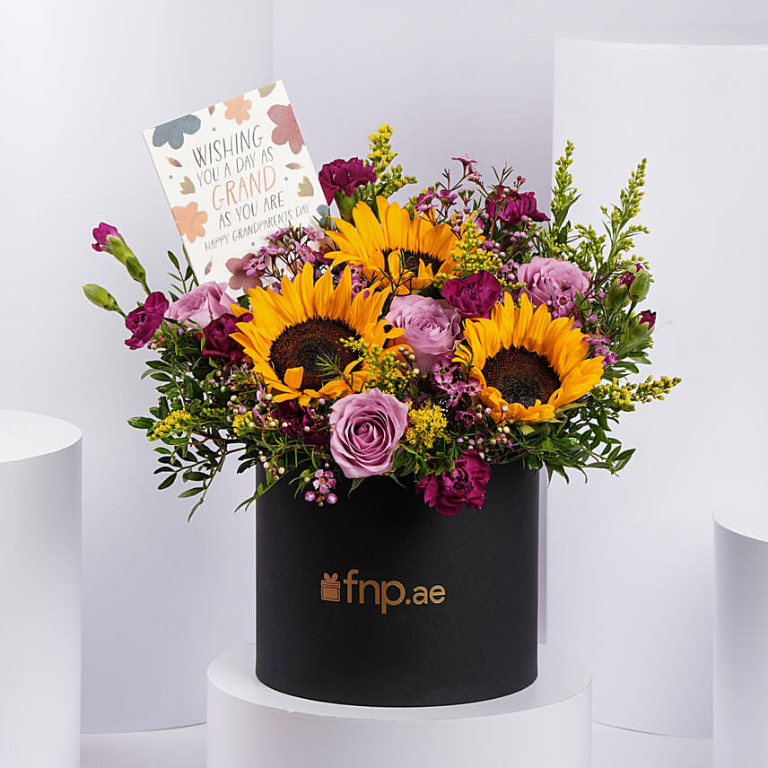 Grandparents Day Wishes Flowers Box