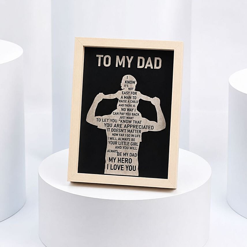 Gratitude For Dad Frame