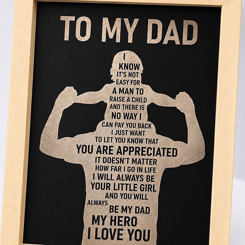Gratitude For Dad Frame