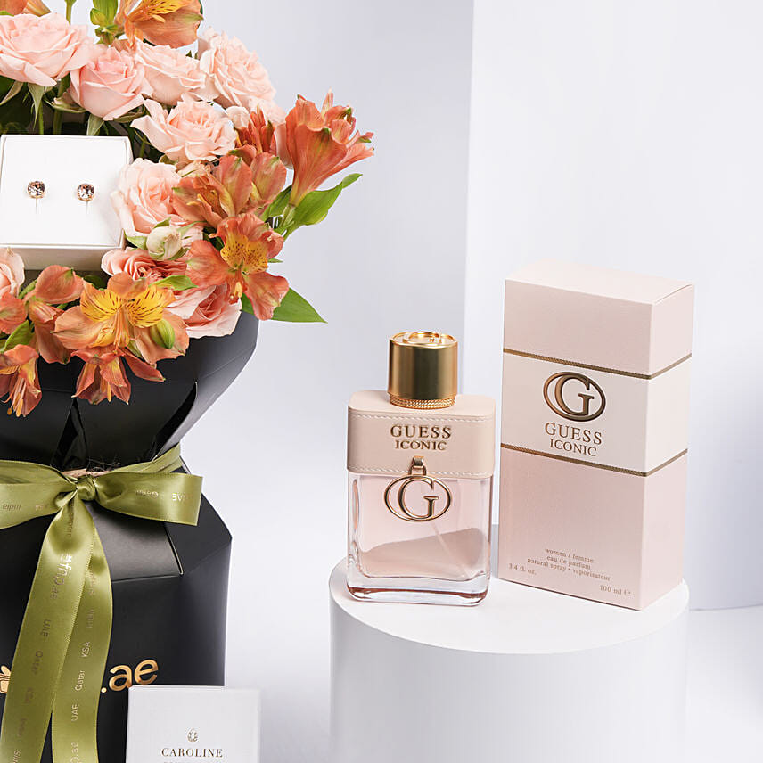 Guess Iconic N Ear ring Gift Set For Her