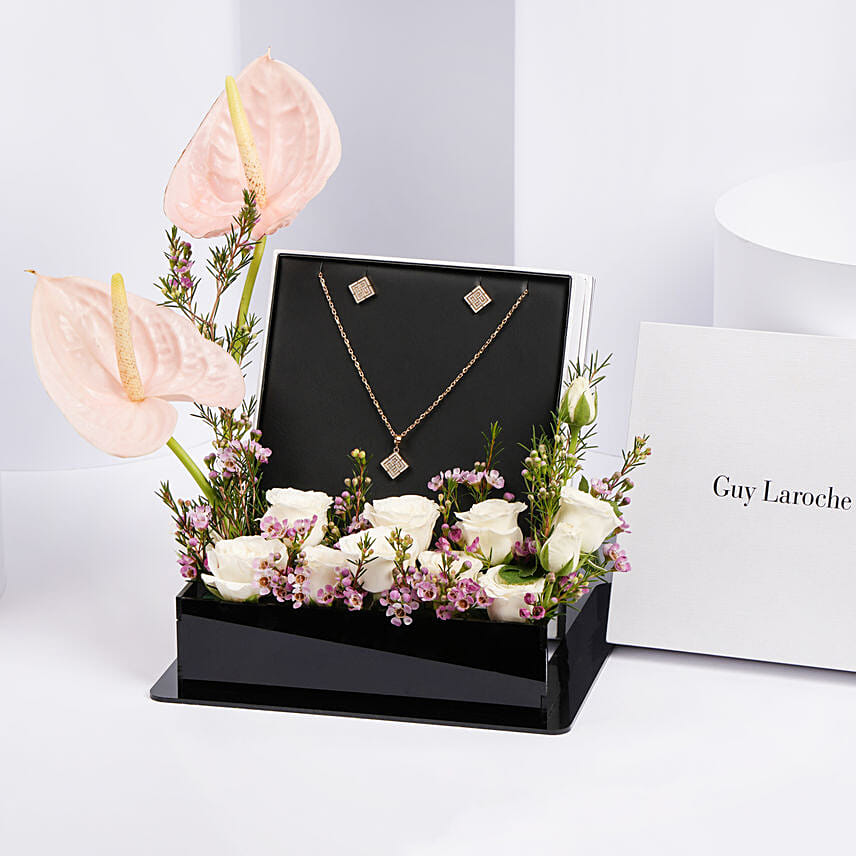Guy Laroche Earring and Necklace Gift Set for Her