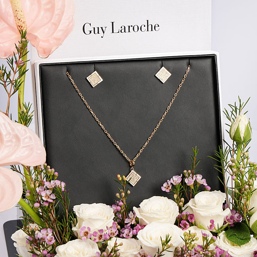 Guy Laroche Earring and Necklace Gift Set for Her